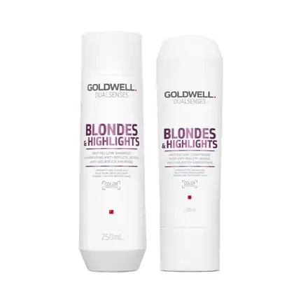 Goldwell Dualsenses Blondes & Highlights Shampoo 250ml & Conditioner 200ml Duo